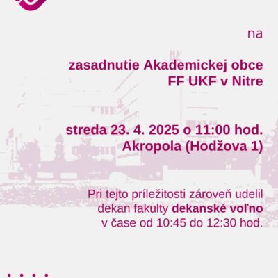 Zasadnutie akademickej obce