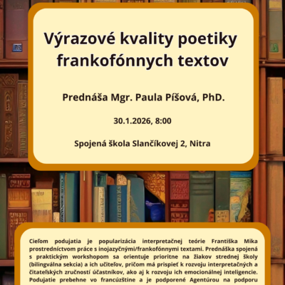 Výrazové kvality poetiky frankofónnych textov